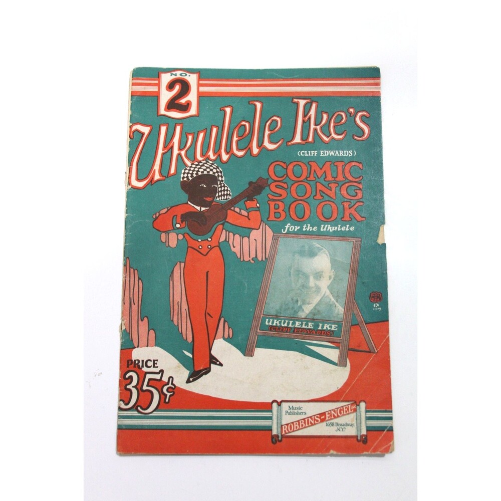 Ukulele Ike Cliff Edwards Comic Song Book No 2  Vintage Ukulele 1925 Sheet Music